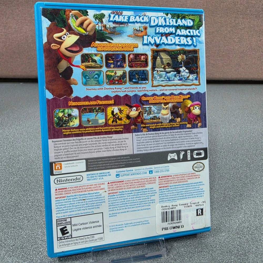 Nintendo Donkey Kong Country Tropical Freeze Wii U Excellent Nintendo Selects